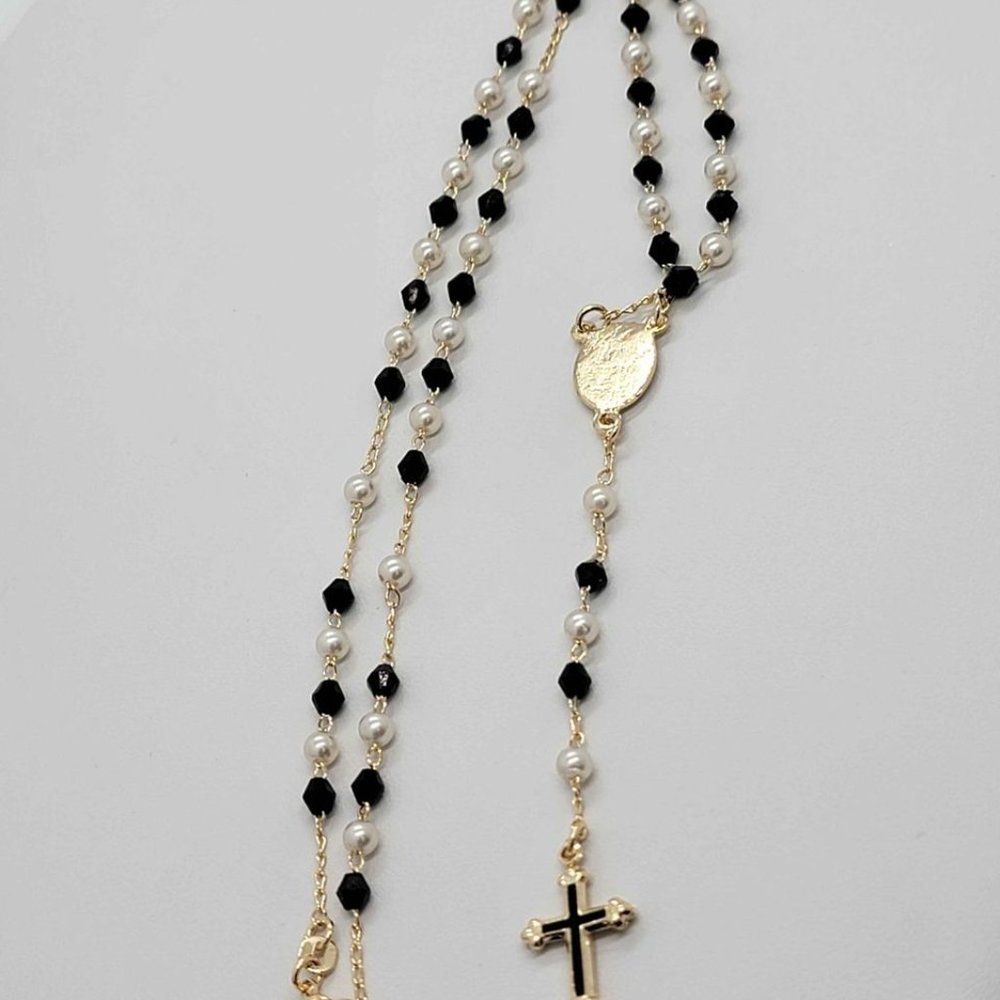 LAST ONE !!! Brazilian 18k Gold Filled Rosary Nino Divino & Cross - Picture 3 of 6